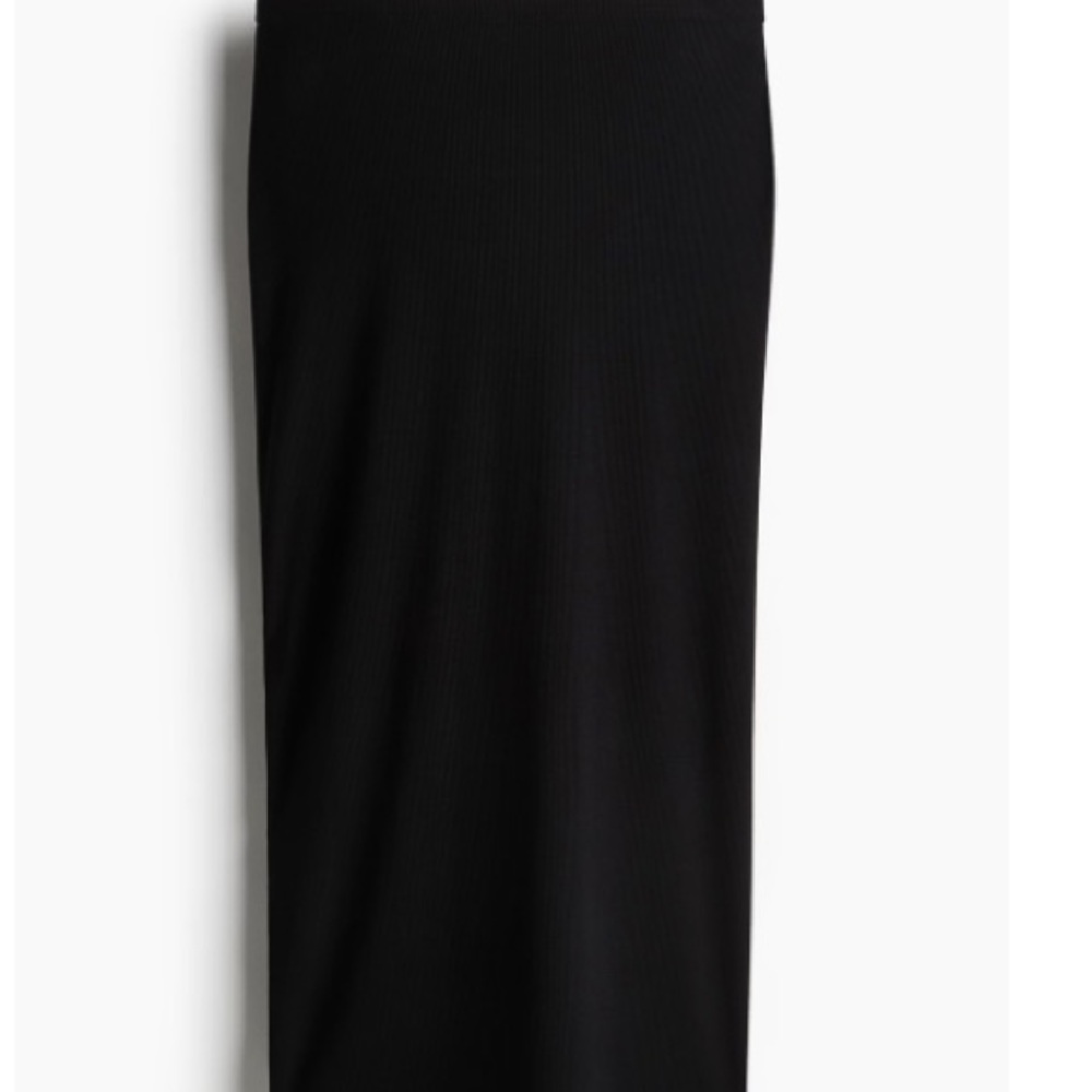 H&M Classic Black Midi Skirt